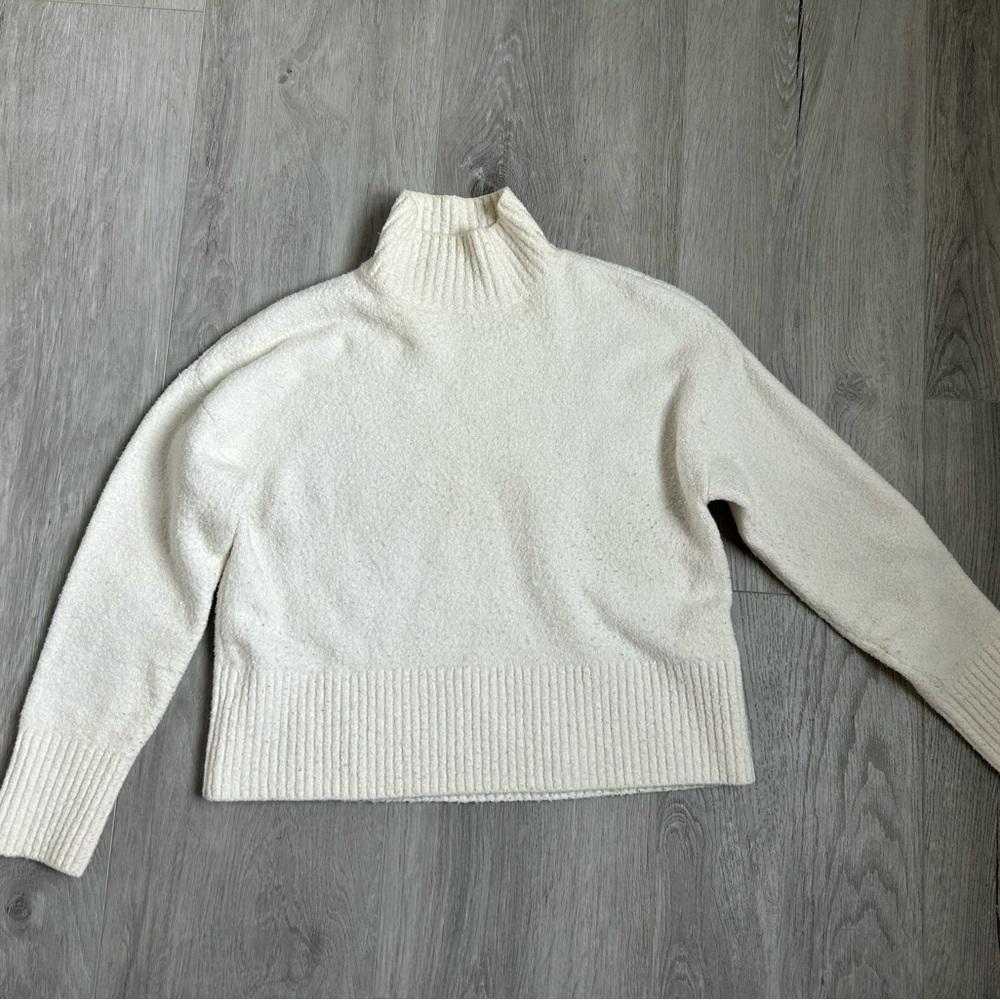 & Other Stories Cream Cowl Turtleneck Sweater